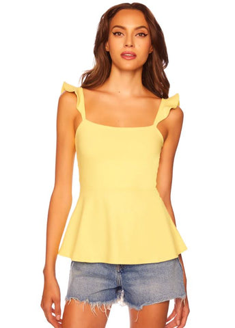 Lemon Ruffle Tank