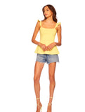 Lemon Ruffle Tank
