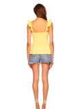Lemon Ruffle Tank