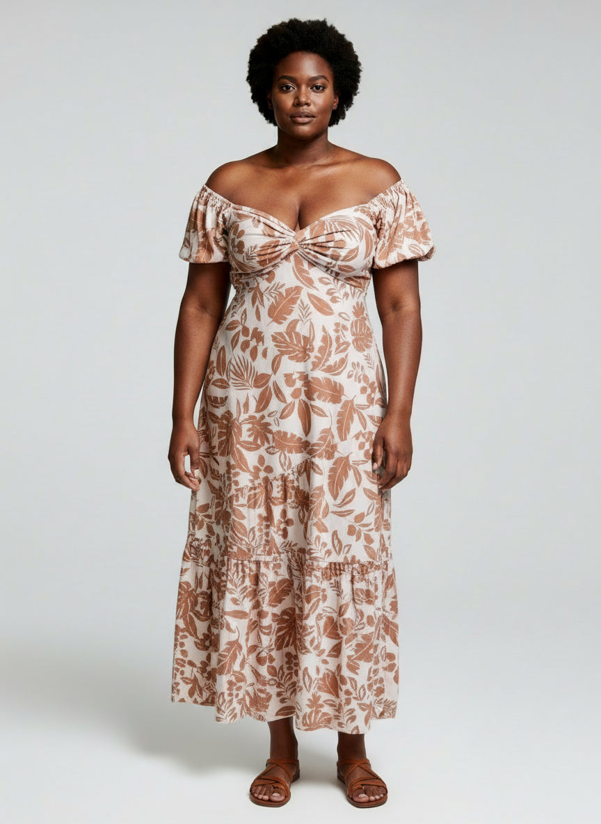 chinese dress ladies Coral Sea Maxi Dress