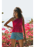 Tulle Peplum Top